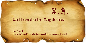 Wallenstein Magdolna névjegykártya